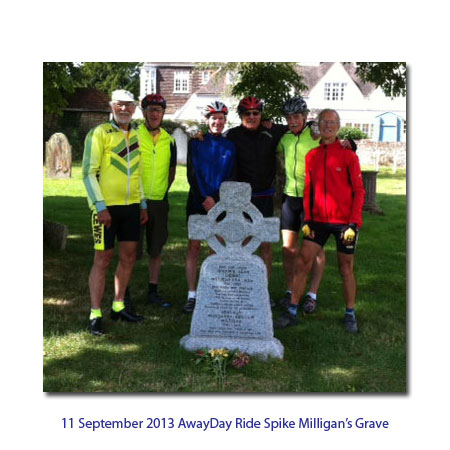 September ride to Spike Miligans grave